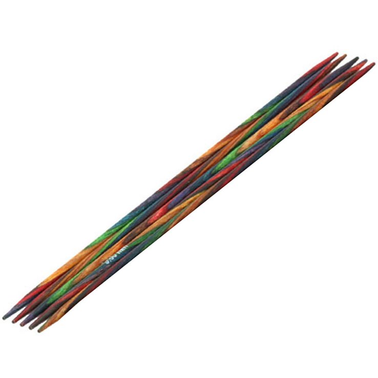 Lana Grossa Juego de agujas diseño de madera Multicolor No. 3,0/15cm