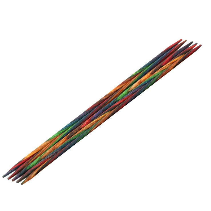 Lana Grossa Juego de agujas diseño de madera Multicolor No. 3,25/15cm