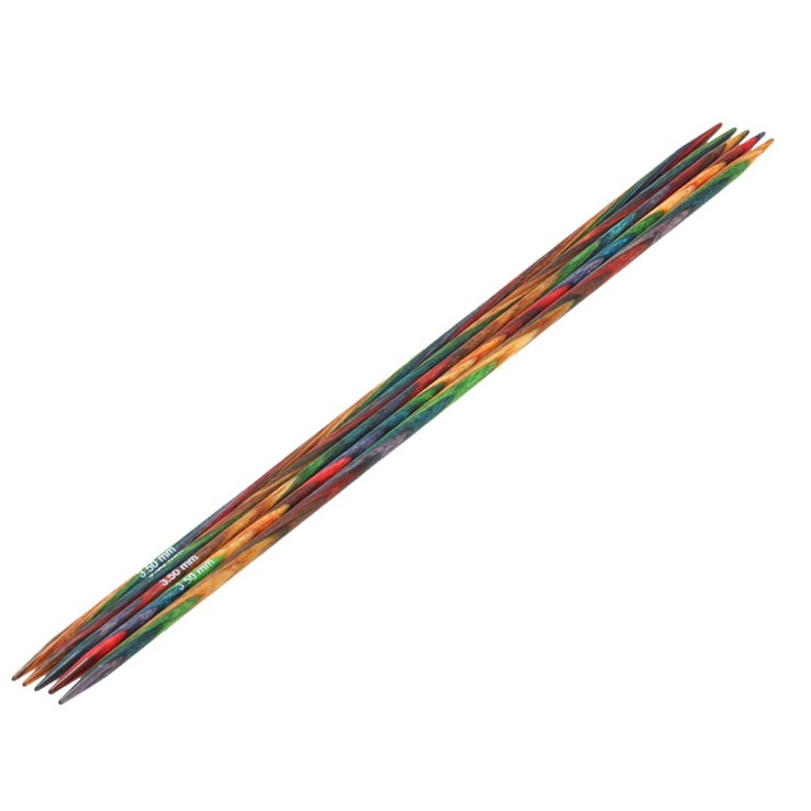 Lana Grossa Juego de agujas diseño de madera Multicolor No. 3,5/20cm