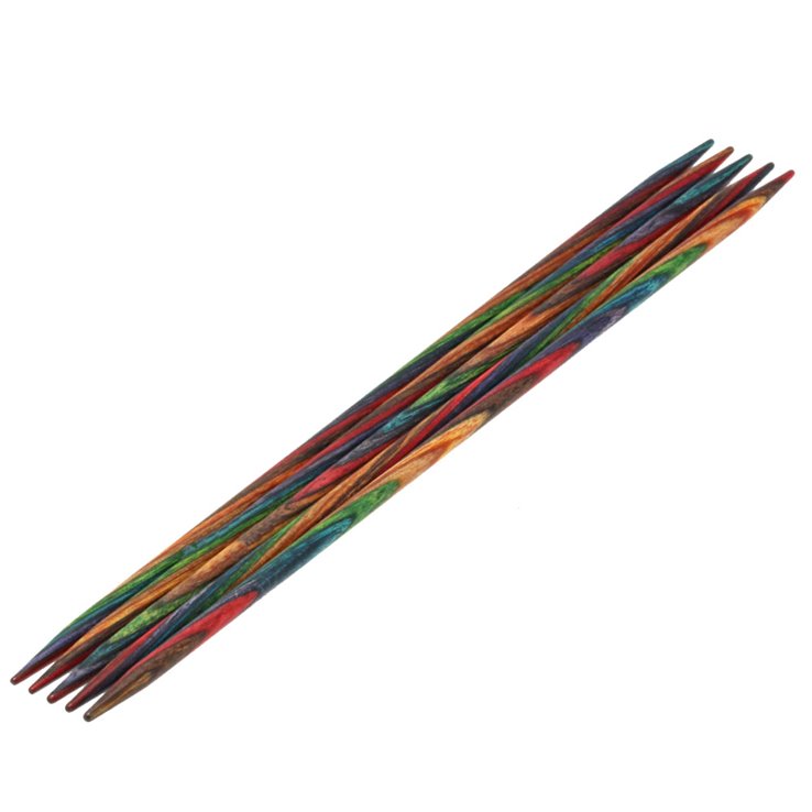 Lana Grossa Juego de agujas diseño de madera Multicolor No. 3,75/15cm