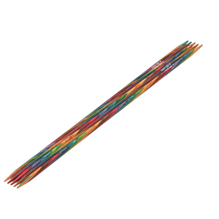 Lana Grossa Juego de agujas diseño de madera Multicolor No. 4,0/20cm