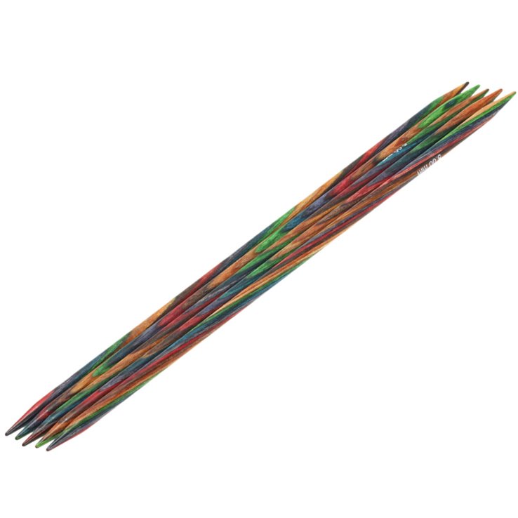 Lana Grossa Juego de agujas diseño de madera Multicolor No. 5,0/20cm