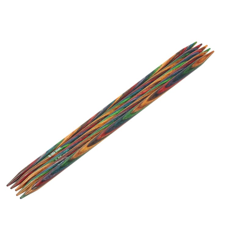 Lana Grossa Juego de agujas diseño de madera Multicolor No. 6,0/20cm