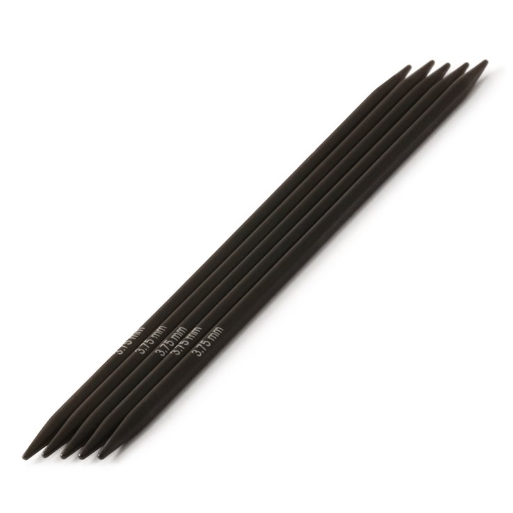 Lana Grossa Juego de agujas Nera Ébano No. 3,75/15cm