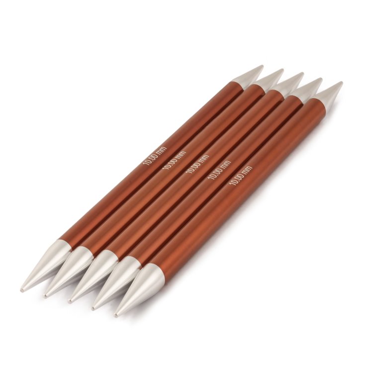 Lana Grossa Juego de agujas aluminio Rainbow No. 10.0/20cm