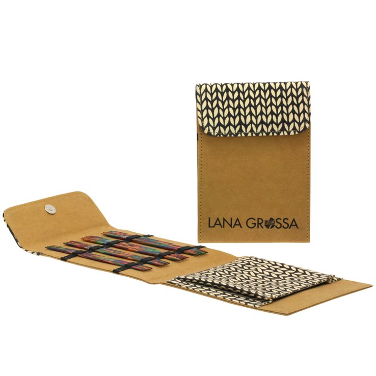 Lana Grossa Conjunto de agujas diseño de madera Multicolor (marrón)