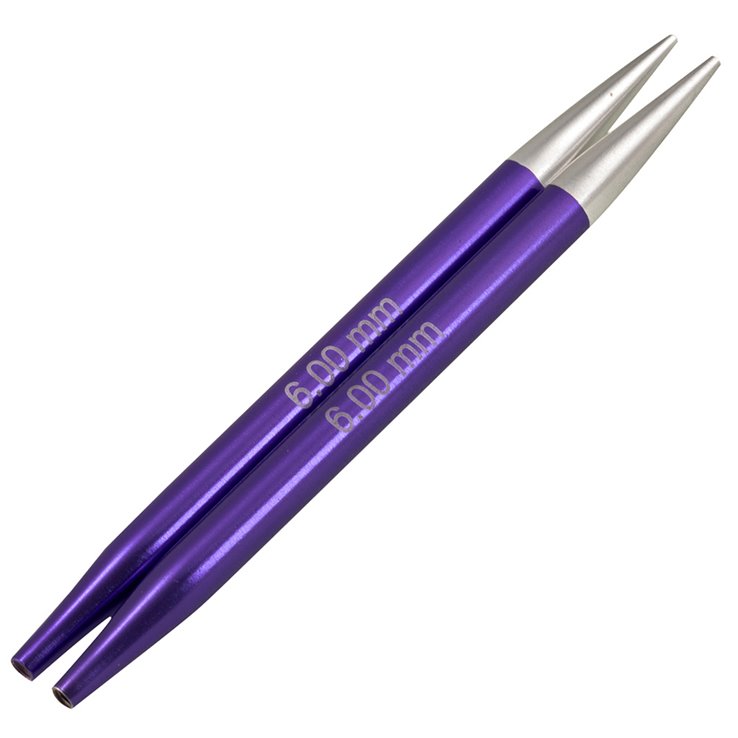 Lana Grossa Agujas circulares intercambiables Vario Aluminium Rainbow No. 6.0 corto