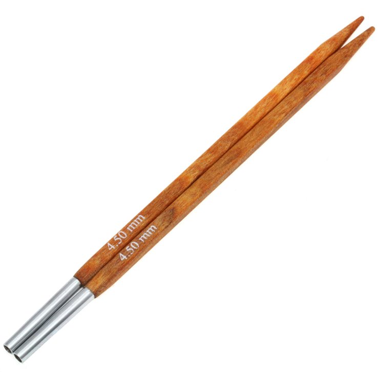 Lana Grossa Agujas circulares intercambiables Vario diseño de madera Quattro No. 4,5