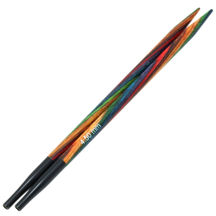 Lana Grossa Agujas circulares intercambiables Vario diseño de madera Multicolor No. 4,5