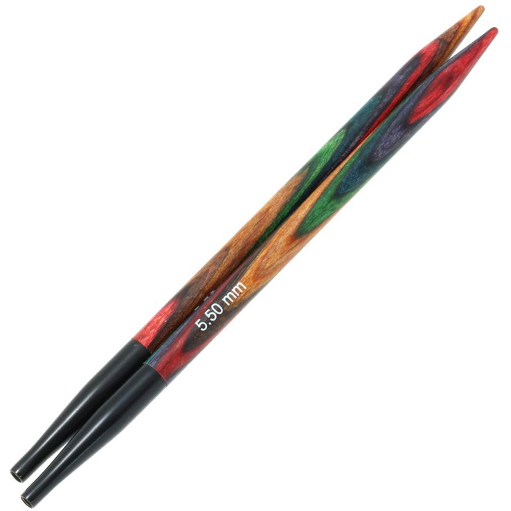 Lana Grossa Agujas circulares intercambiables Vario diseño de madera Multicolor No. 5,5