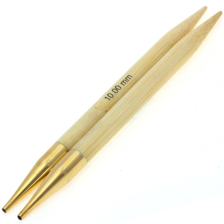 Lana Grossa Agujas circulares intercambiables Vario bambú No. 10,0