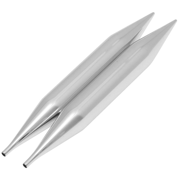 Lana Grossa Agujas circulares intercambiables Vario latón Soft Tip No. 15,0