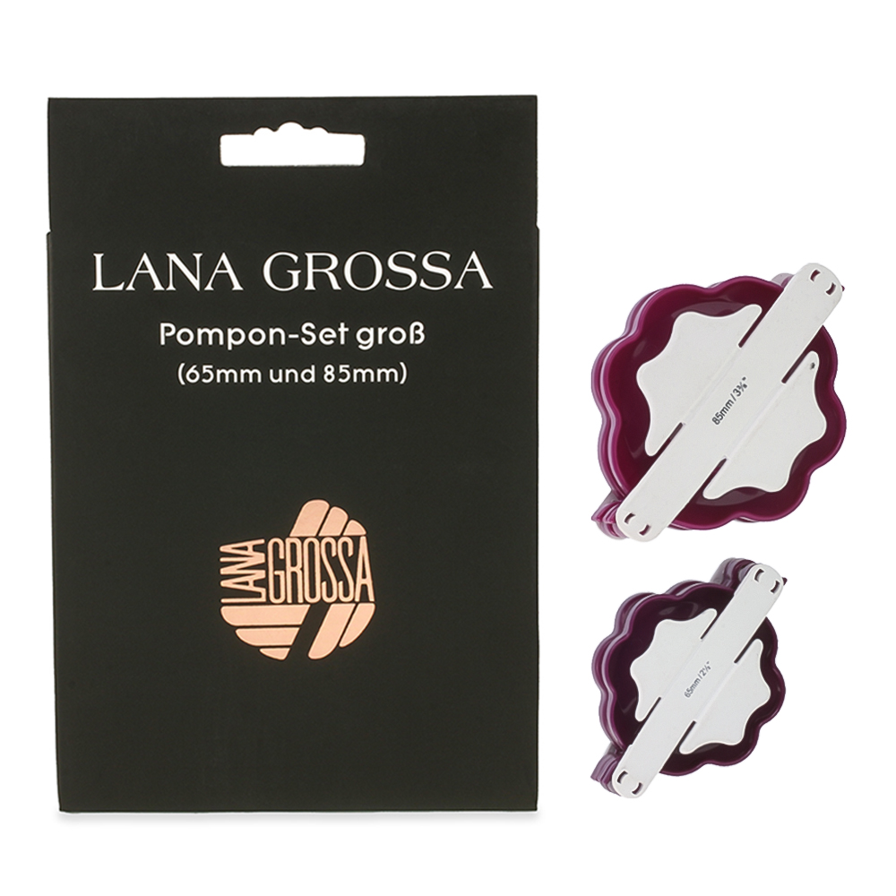 Lana Grossa Pompon-Set grande