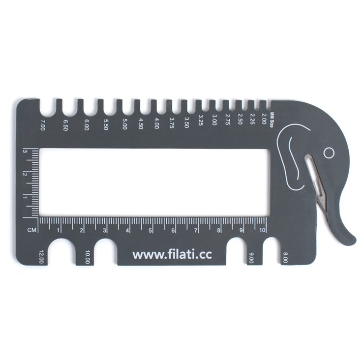 Lana Grossa Medidor de diámetro agujas de tricotar