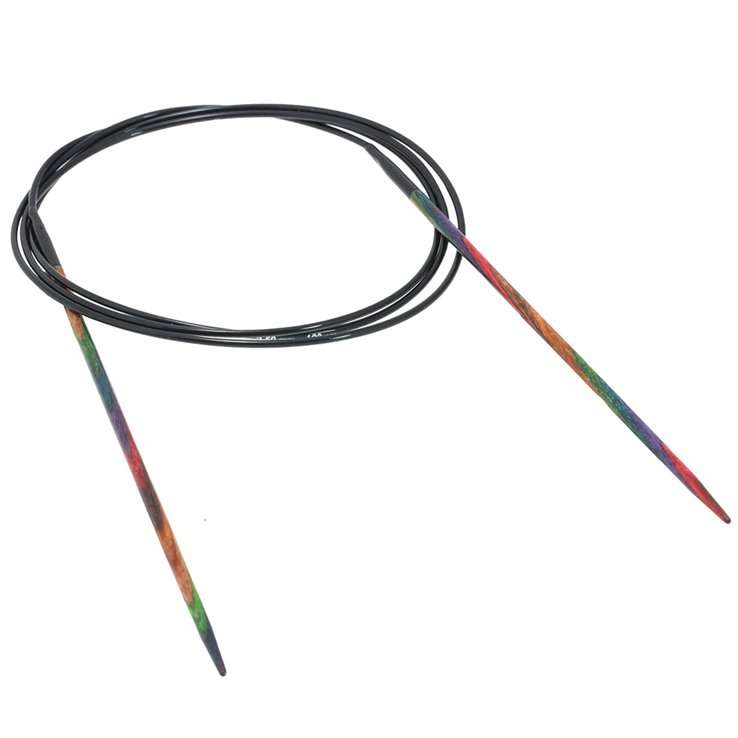 Lana Grossa Aguja circular diseño de madera Multicolor No.  2,5/100cm