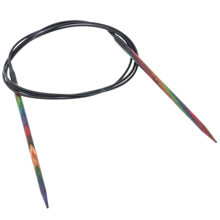 Lana Grossa Aguja circular diseño de madera Multicolor No. 3,25/100cm