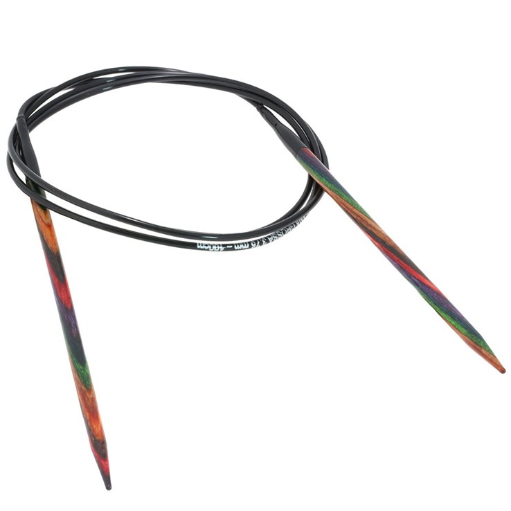 Lana Grossa Aguja circular diseño de madera Multicolor No.  3,75/100cm