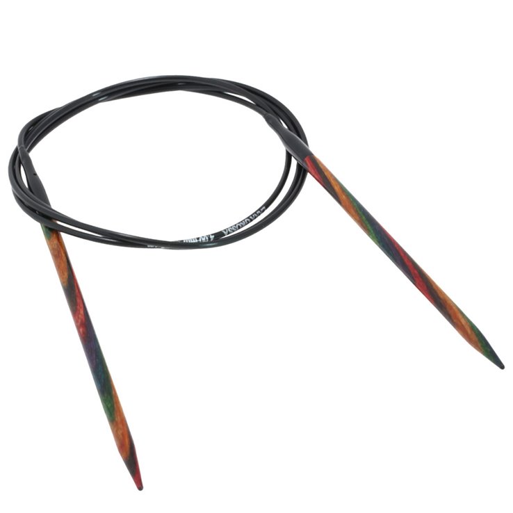 Lana Grossa Ago circolare da maglia design-legno Multicolor mis. 4,0/100cm