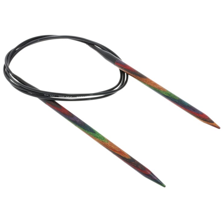 Lana Grossa Aguja circular diseño de madera Multicolor No. 5,0/100cm
