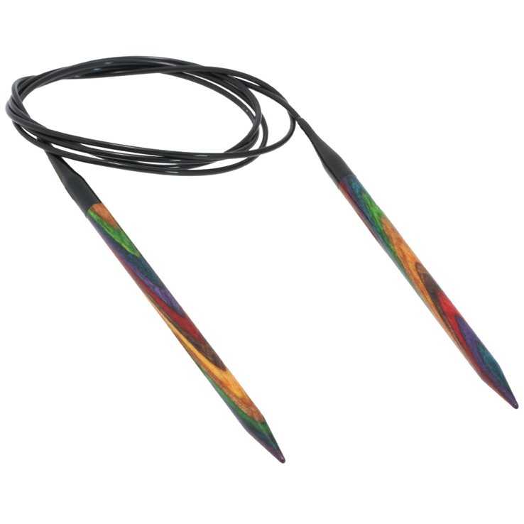 Lana Grossa Aguja circular diseño de madera Multicolor No.  6,0/120cm