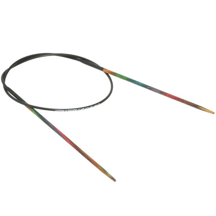 Lana Grossa Aguja circular diseño de madera Multicolor No. 2,0/40cm