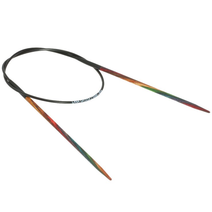 Lana Grossa Aguja circular diseño de madera Multicolor No. 2,5/40cm
