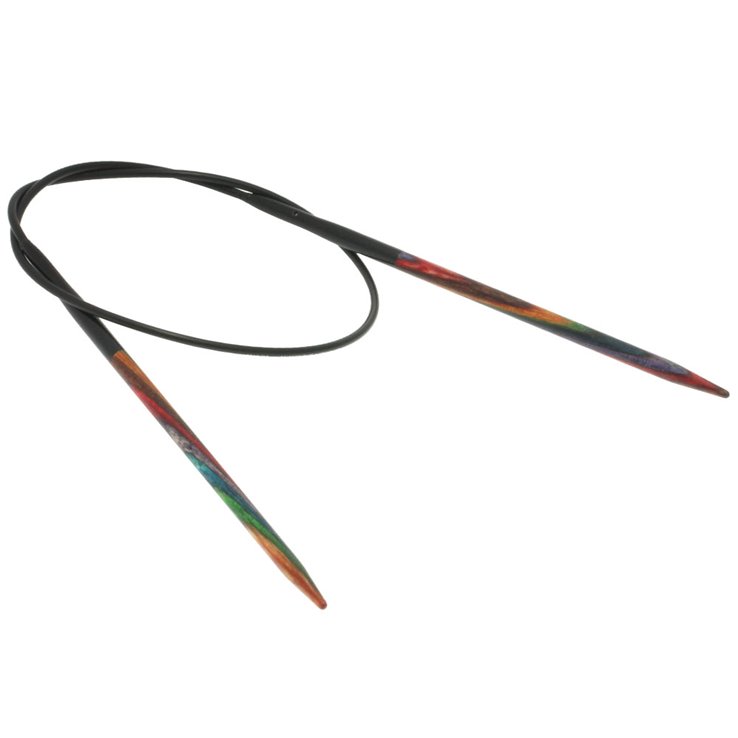 Lana Grossa Aguja circular diseño de madera Multicolor No. 3,0/40cm