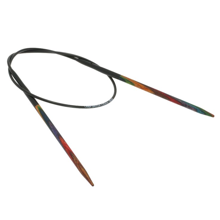 Lana Grossa Aguja circular diseño de madera Multicolor No. 3,5/40cm