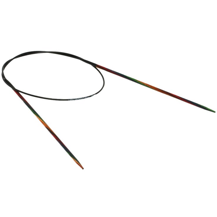 Lana Grossa Aguja circular diseño de madera Multicolor No. 2,5/60cm