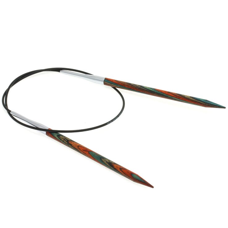 Lana Grossa Aguja circular diseño de madera Multicolor No.  5,5/60cm