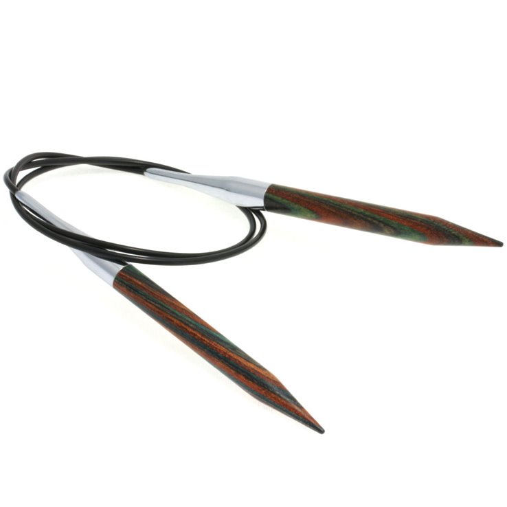 Lana Grossa Aguja circular diseño de madera Color No.  9,0/80cm