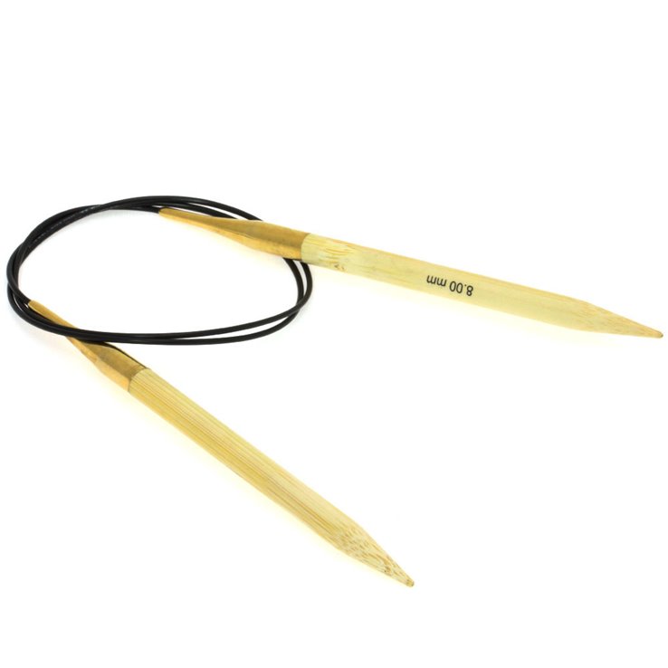 Lana Grossa Aguja circular bambú No.  8,0/80cm