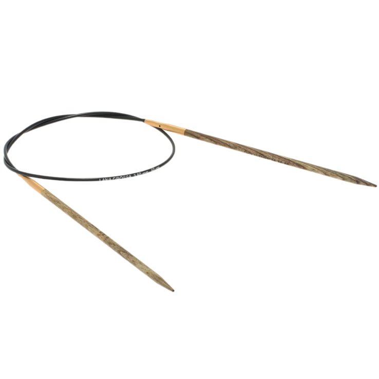 Lana Grossa Aguja circular diseño de madera Signal No.  3,5/60cm