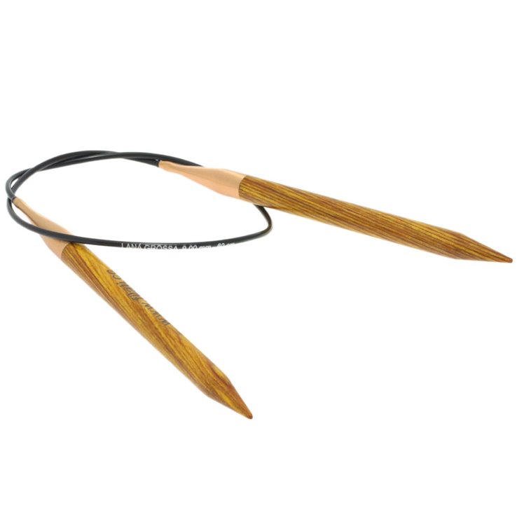 Lana Grossa Aguja circular diseño de madera Signal No.  9,0/60cm