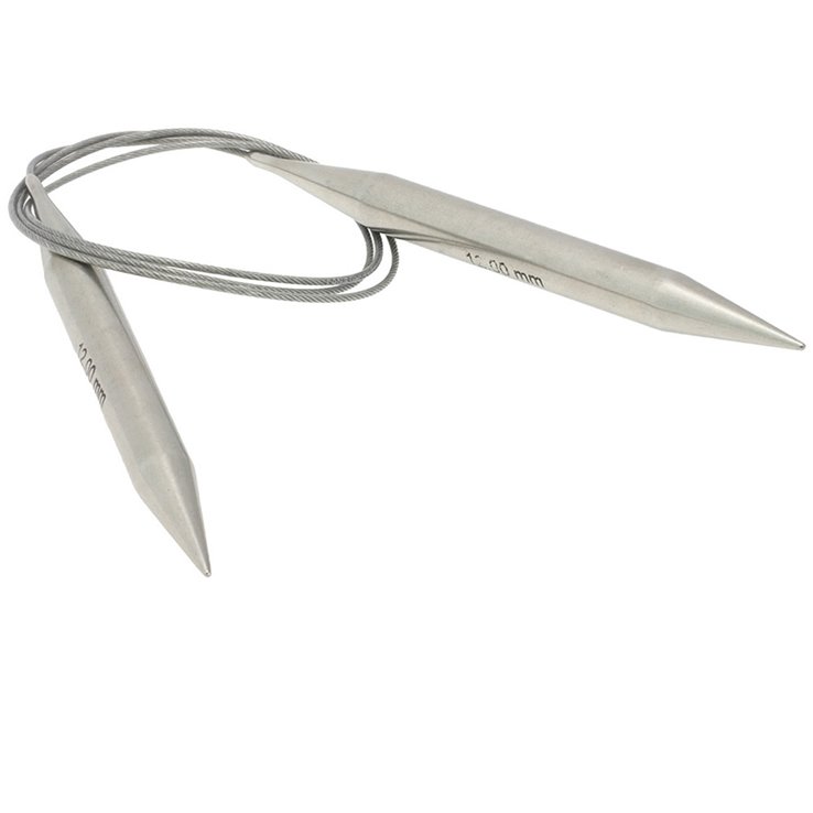 Lana Grossa Aguja circular acero inoxidable No. 12,0/100cm