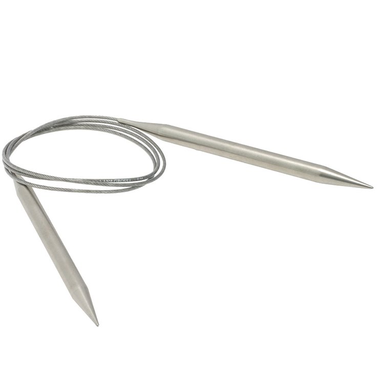 Lana Grossa Aguja circular acero inoxidable No. 8,0/100cm