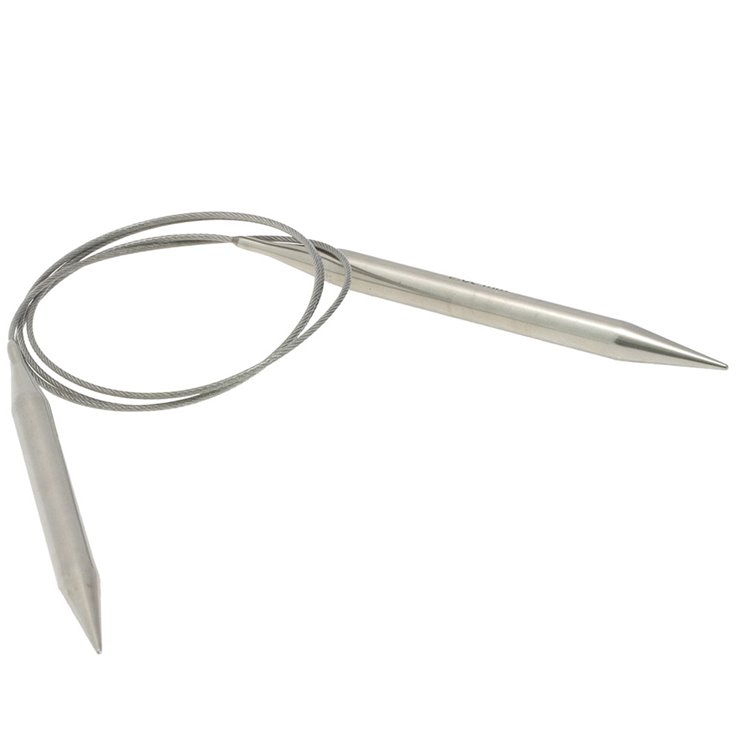 Lana Grossa Aguja circular acero inoxidable No.  9,0/100cm