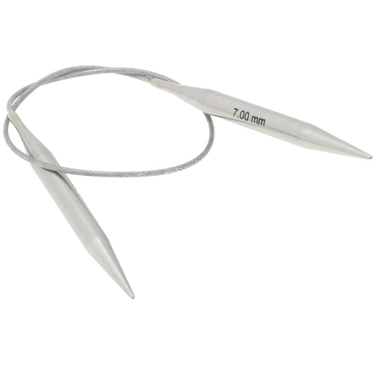 Lana Grossa Aguja circular acero inoxidable No.  7,0/40cm