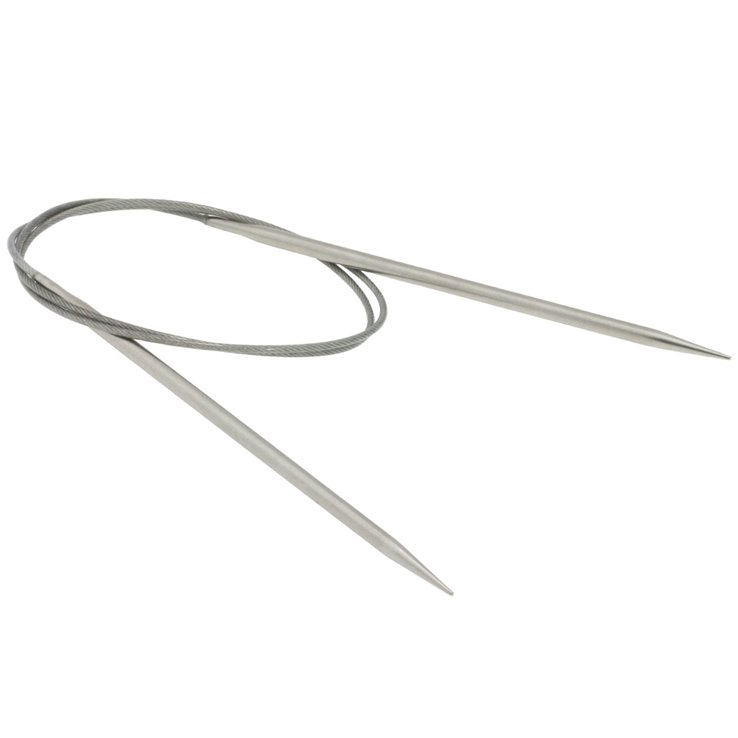 Lana Grossa Aguja circular acero inoxidable No.  4,0/80cm