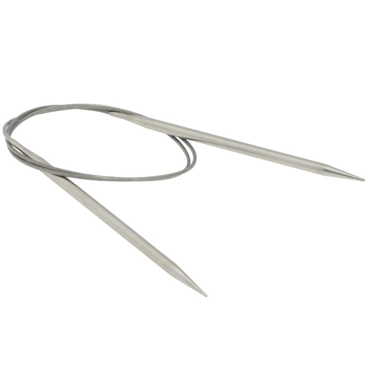 Lana Grossa Aguja circular acero inoxidable No. 5,0/80cm