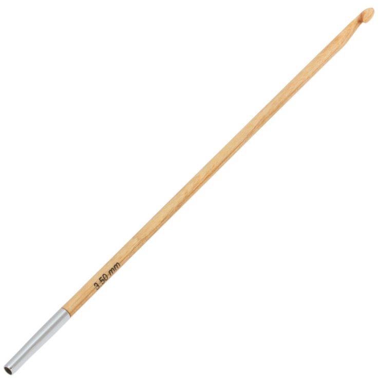 Lana Grossa Aguja de ganchillo tunecina diseño de madera No. 3,5
